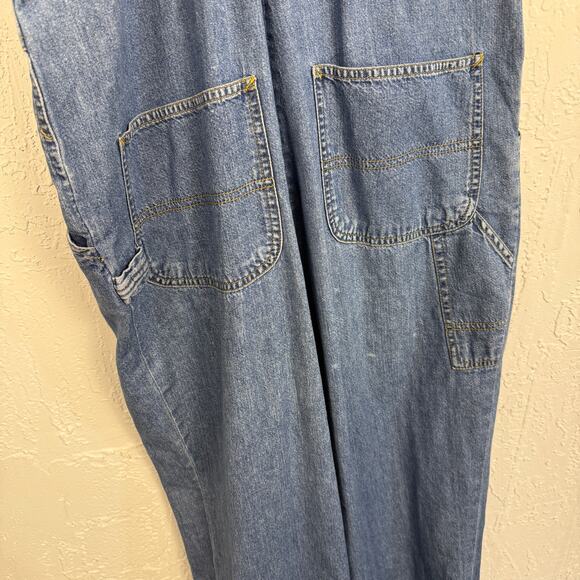 Vintage Y2K Esprit Denim Zip Front Overalls Women’s Small Blue Jeans - Picture 6 of 8